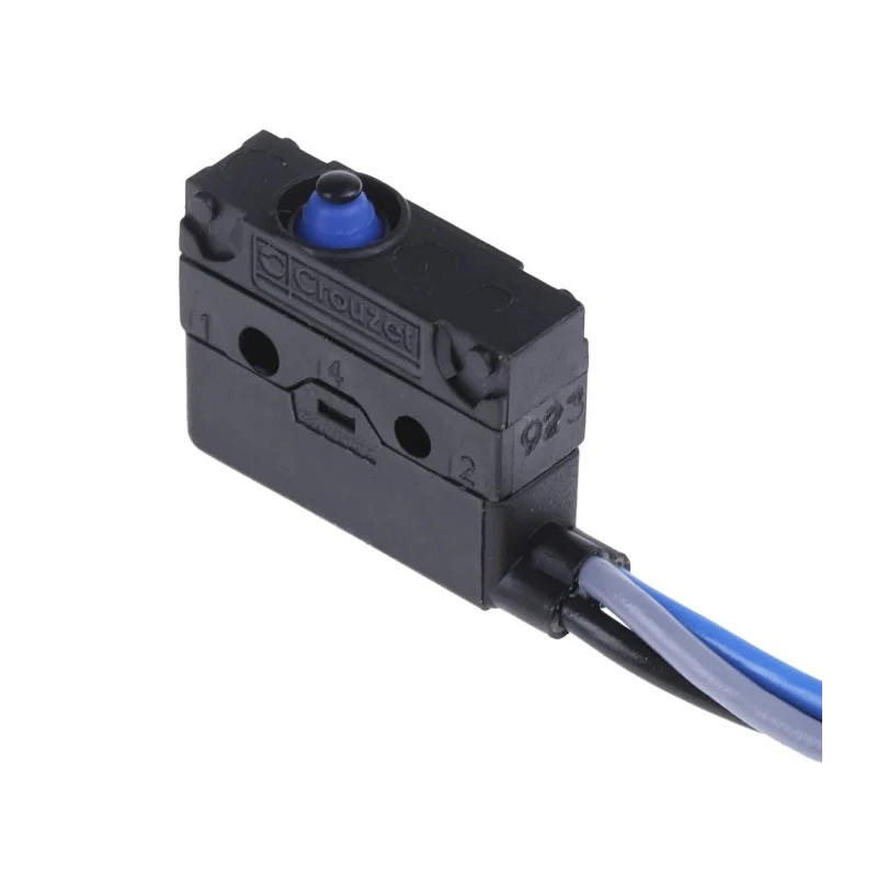 Crouzet Button Micro Switch 6A 250V ac SPDT Solder Terminal IP67 83186003