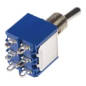 APEM Toggle Switch, Panel Mount, On-On DPST, Solder Terminal, 30 V dc, 250 V ac 5646AK