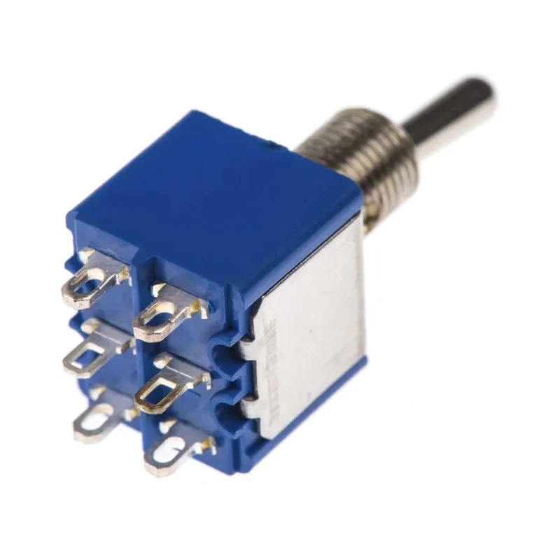 APEM Toggle Switch, Panel Mount, On-On DPST, Solder Terminal, 30 V dc, 250 V ac 5646AK