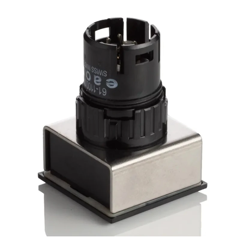 EAO Push Button Head Yellow Round Mushroom Momentary 32mm Diameter IP65 Series 61 61-1100.0 ,61-9671.4,61-9930.0
