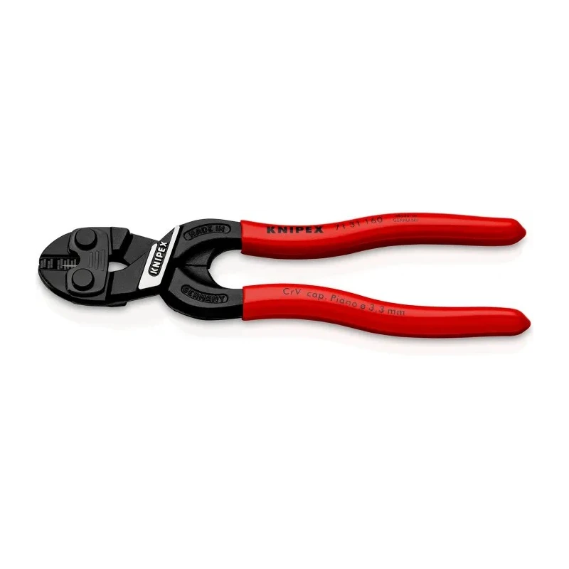 Knipex Bolt Cutter Multi Component Grip Plastic Coated Chrome Vanadium Steel 160 mm 71 31 160