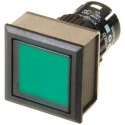 EAO 61 Series Green Square Latching Push Button Head 24mm Diameter IP65 IP65