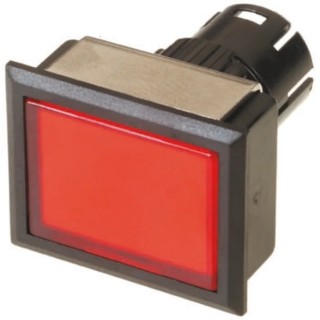 EAO 61 Series Red Latching Illuminated Push Button Head IP65 Protection Switzerland 