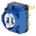 EAO Push Button Contact Block, 1 CO, Solder Lug/Quick Connect, 250V AC/DC, 5A, Model 61-8420.22