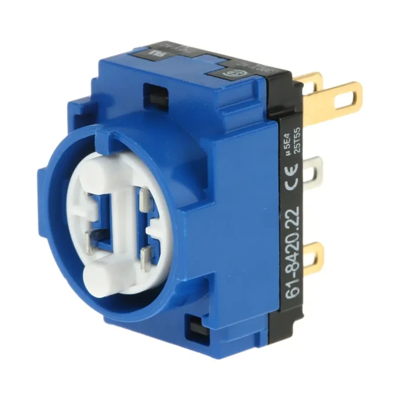 EAO Push Button Contact Block, 1 CO, Solder Lug/Quick Connect, 250V AC/DC, 5A, Model 61-8420.22