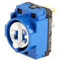 EAO Push Button Contact Block 250V AC 6A 1 CO Solder Lug/Quick Connect 61 Series 61-8470.22