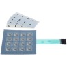 APEM  IP65 16-Key Tactile Membrane Keypad, Matrix Output, 95mm Cutout, 1,000,000 Cycles