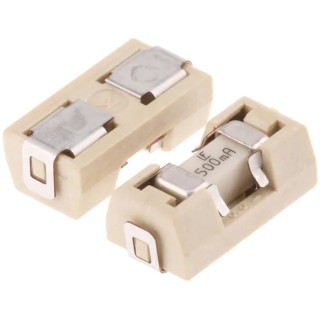 Littelfuse Non-Resettable Fuse 500mA, 125 V AC/DC Thermoplastic FF Fast Acting 0154.500DR