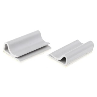 Essentra White Noryl Cable Clip Self-Adhesive 14.3mm Length 25.4mm Width 4.6mm Depth CFCC-03-RT