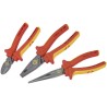 CK Professional 3-Piece Plier Set including Cutters, Combination Pliers, Long Nose Pliers T3805