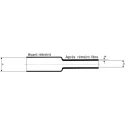 TE Connectivity Black Heat Shrink Tubing, 4.8 mm Sleeve Diameter x 10 m Length, 2:1 Shrink Ratio, Elastomer DR-25-3/16-0-10
