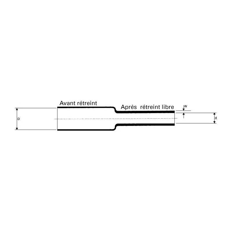 TE Connectivity Black Heat Shrink Tubing, 4.8 mm Sleeve Diameter x 10 m Length, 2:1 Shrink Ratio, Elastomer DR-25-3/16-0-10