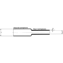 TE Connectivity Black Heat Shrink Tubing, 4.8 mm Sleeve Diameter x 10 m Length, 2:1 Shrink Ratio, Elastomer DR-25-3/16-0-10
