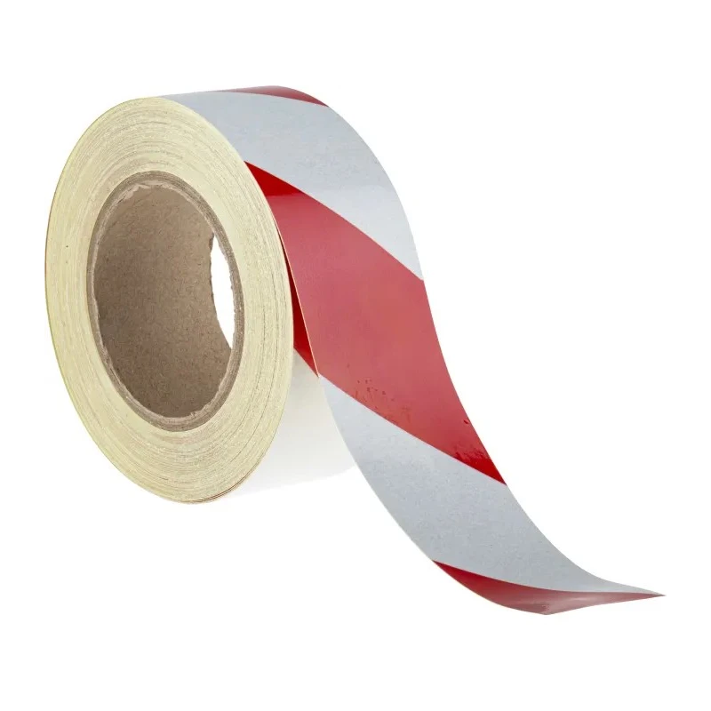 RS PRO Red White Reflective Tape 50mm Width x 25m Length Aluminium Foil Backing Operating 0°C to 25°C 219-7910