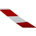RS PRO Red White Reflective Tape 50mm Width x 25m Length Aluminium Foil Backing Operating 0°C to 25°C 219-7910