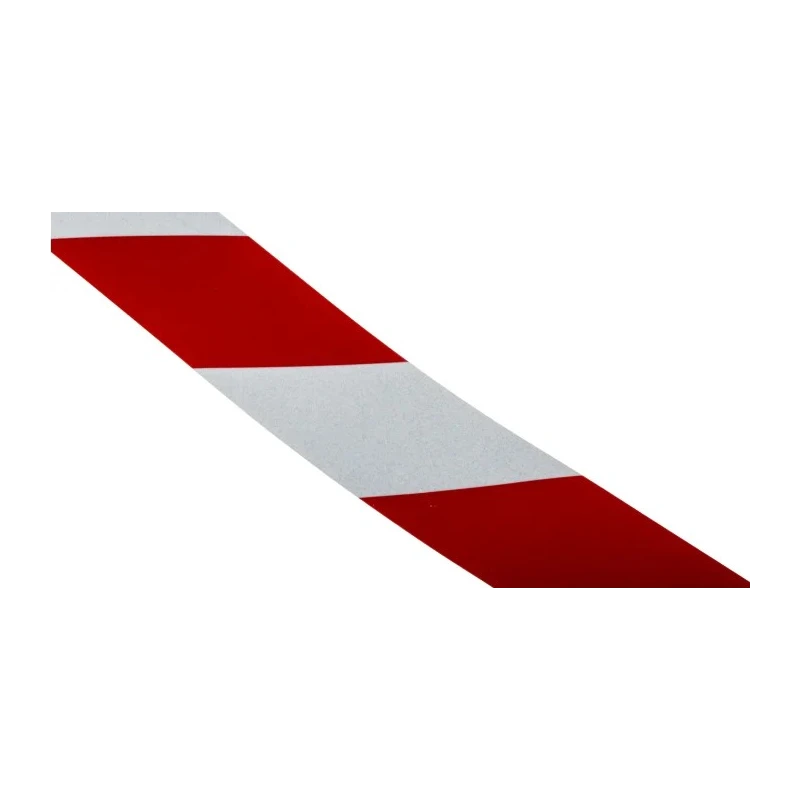 RS PRO Red White Reflective Tape 50mm Width x 25m Length Aluminium Foil Backing Operating 0°C to 25°C 219-7910