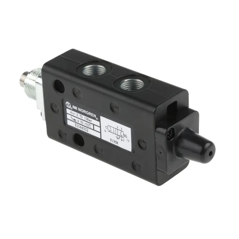 Norgren Plunger Pneumatic Manual Control Valve X30 Series, G 1/8 Threaded Connection, 5/2 Valve Function, 10 bar X3044002