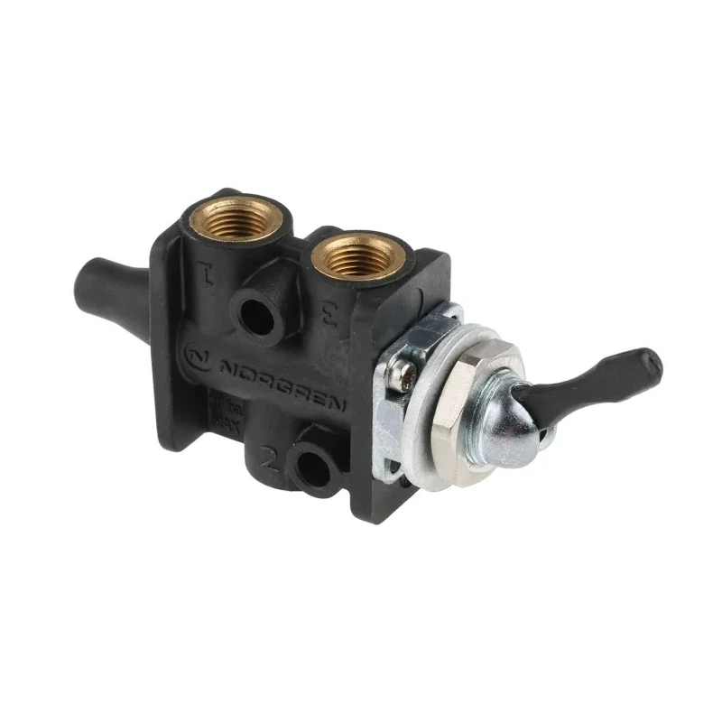 Norgren Pneumatic Manual Control Valve SUPER X Series Toggle Control, G 1/8 Port, 3/2 Function, Zinc Alloy Body, 10 03040302