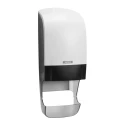 Metsa White Plastic Dual Toilet Roll Dispenser 174 mm Depth 90144