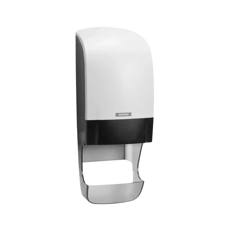 Metsa White Plastic Dual Toilet Roll Dispenser 174 mm Depth 90144