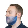 Hairtite Disposable Blue Polypropylene Beard Mask Metal Detectable 430 mm WHBDM/R21SB
