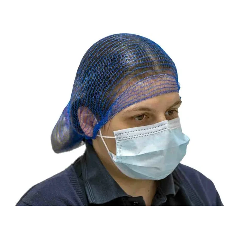 Hairtite Disposable Blue Polypropylene Hair Net 550 mm, 100 Per Pack WWE00/C51SB