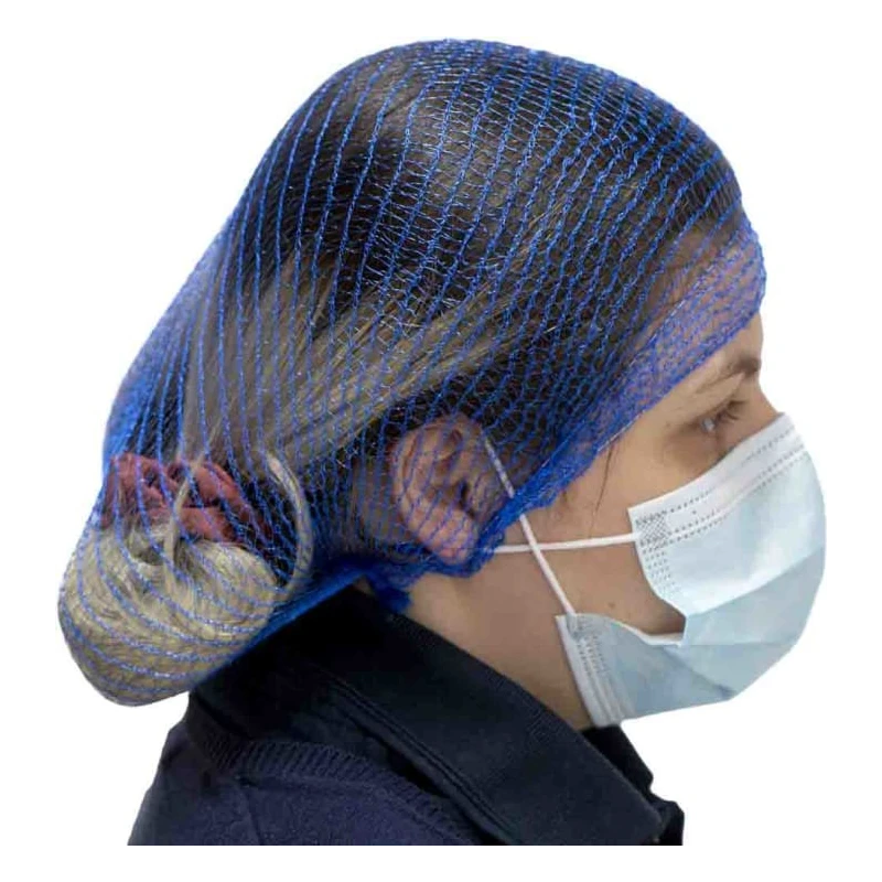 Hairtite Disposable Blue Polypropylene Hair Net 550 mm, 100 Per Pack WWE00/C51SB