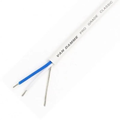 Van Damme Classic XKE Series Multipair Installation Audio Cable, 100 m Length, Stranded Copper Conductor, White 268064090100