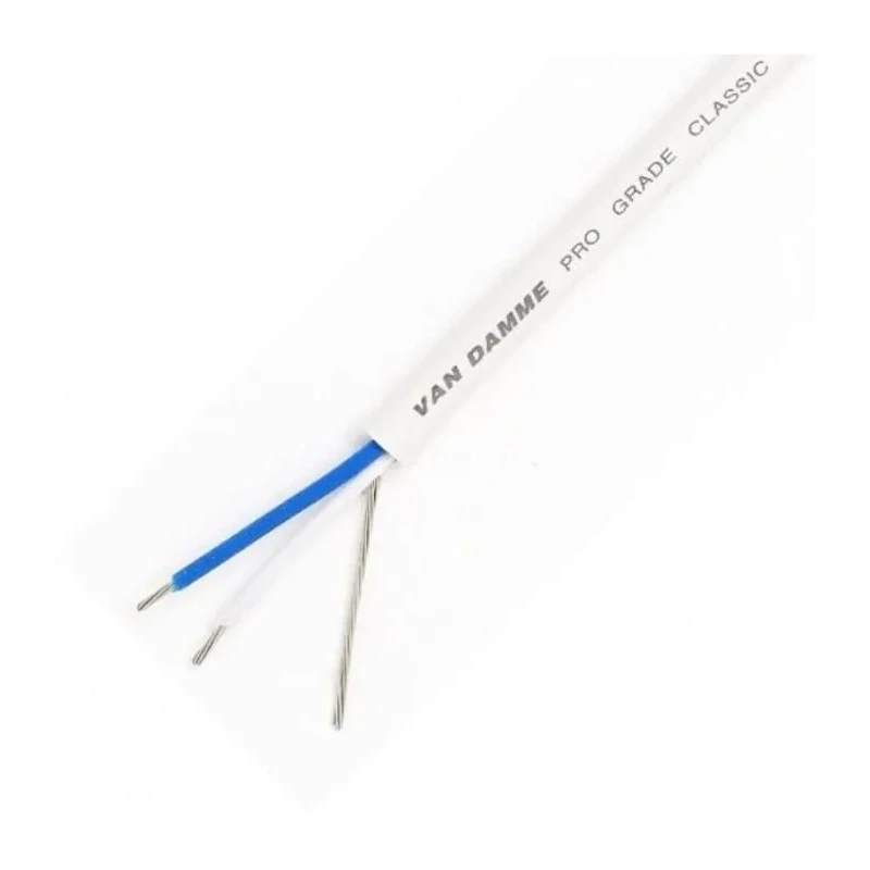 Van Damme Classic XKE Series Multipair Installation Audio Cable, 100 m Length, Stranded Copper Conductor, White 268064090100