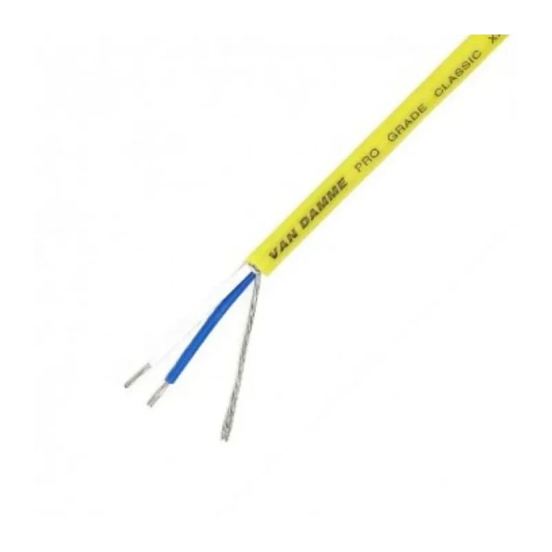 Van Damme Multipair Installation Cable Classic XKE Series, 100 m Length, Stranded Copper Conductor, Yellow PVC 268068040100