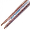 Van Damme 2 Core Speaker Cable, Transparent Jacket, 100 m Length, Copper Conductor, Stranded, 70°C Maximum 268503000100