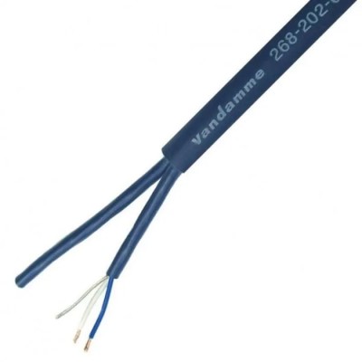 Van Damme Blue Series 4 Core Multicore Microphone Cable 0.22 mm² CSA Screened 2.7 mm OD 50 m Blue 268202060
