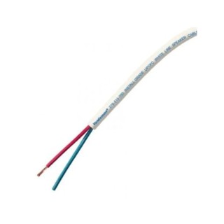 Van Damme 2 Core Speaker Cable White 100 m LSZH Copper Conductor 70°C 278575090