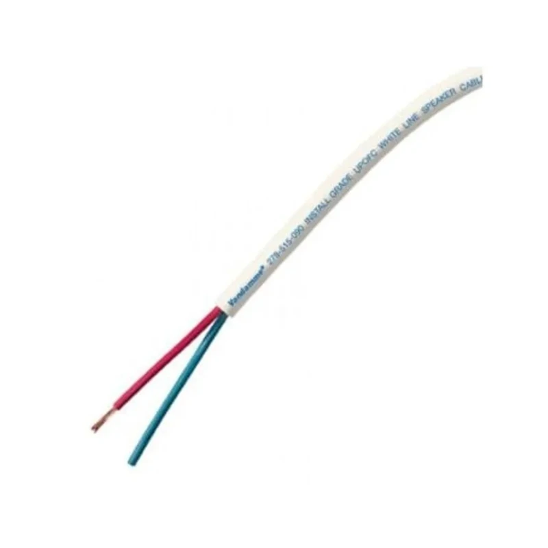 Van Damme 2 Core Speaker Cable White 100 m LSZH Copper Conductor 70°C 278575090