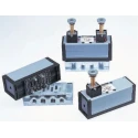 Parker Pneumatic Solenoid Valve 5/2 Solenoid/Spring Aluminium Body 10 bar Max Pressure DX1-621-713