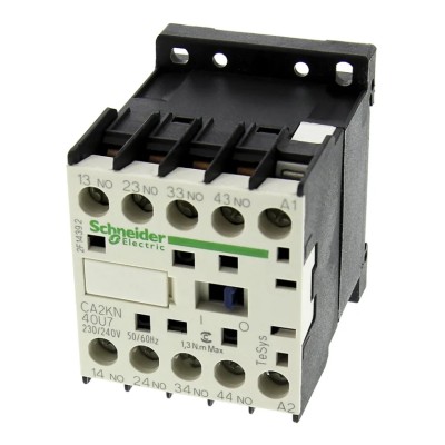 Schneider Electric TeSyS CA Control Relay Contactor, 10 A, 240V Control Circuit, 690V AC Contact Voltage, 4 NO CA2KN40U7