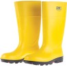 Pollyboot Yellow Steel Toe Capped Unisex Safety Boots Size UK 6 EU 39, Slip Resistant, Penetration Resistant, Oil PO-39
