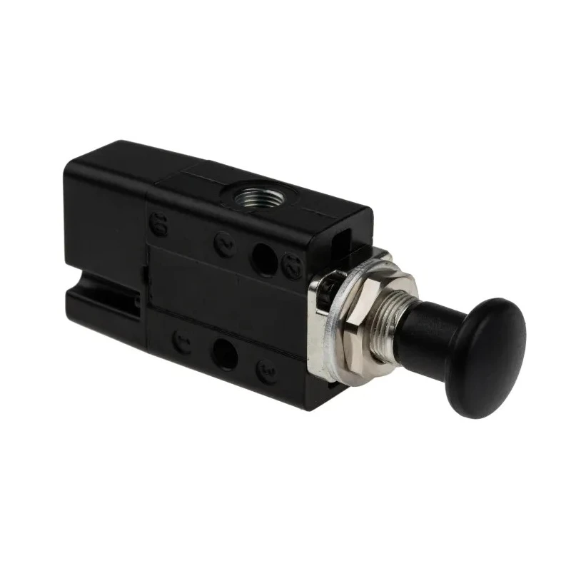 Norgren Mechanical Knob Control Valve 304 Series G G 1/8 Thread, 3/2 Function, Zinc Body, Black Control Button 03042402
