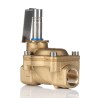 Buschjost Solenoid Pilot Valve 3/8 in Push-in Port, Brass Body, NC Valve Function, 16 bar Max Operating 8240100.9100.00000