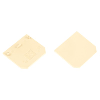 Weidmüller AP Series Beige Polyamide End Plate for Use with Terminal Block 0294460000