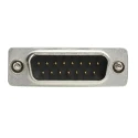 RS PRO 15 Way Male D-Sub Connector Adapter Steel Backshell EMI Shielding 238-7359
