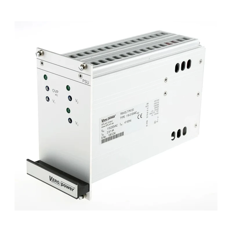 Eplax Switching Power Supply Rack Mount 3 Outputs 15V DC 120W 2A 94-253V DC 116-010046C