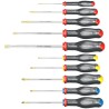 Facom Phillips, Pozidriv Standard Screwdriver Set 3-Piece with 2.5 mm to 8 mm Tip Sizes ATW.J10PB