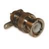 Amphenol RF 50 Ω Bulkhead Mount Male BNC Coaxial Connector Straight Body Solder Cup 112420