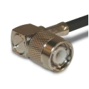 Amphenol RF 122140 Series Coaxial Connector Cable Male TNC, 50 Ω, Right Angle Body Crimp 122140