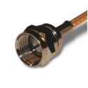 Amphenol RF 222113 Series Coaxial Connector Cable Male F Connector 75Ω Straight Body Crimp 222113