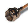 Amphenol RF 222113 Series Coaxial Connector Cable Male F Connector 75Ω Straight Body Crimp 222113