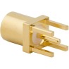 Amphenol RF 262104 Series Coaxial Connector PCB Female MCX 50 Ω Straight Body Through Hole 262104
