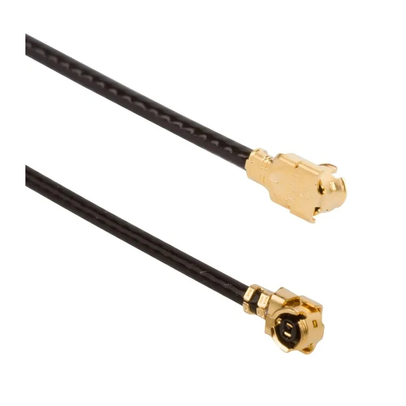 Amphenol RF AMC Series Coaxial Cable Male Right Angle to Male AMC, 100 mm 50 Ω A-1PA-113-100B2