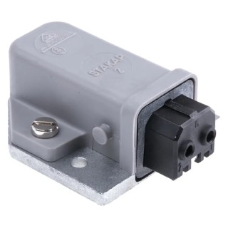 Hirschmann Industrial Power Connector Panel Mount 16A 250V IP20 Screw Terminal 2P+PE STAKAP 2 930329106 930329106 STAKAP 2